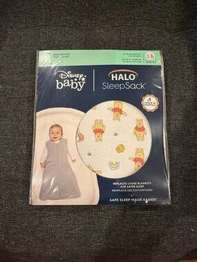 Disney Baby HALO SleepSack Wearable Blanket, Winnie the Pooh, Large 12-18M